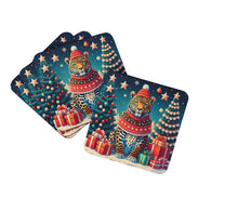 Load image into Gallery viewer, Leopard Christmas Foam Coaster