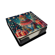 Load image into Gallery viewer, Leopard Christmas PU Leather Note Paper Holder