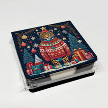 Load image into Gallery viewer, Leopard Christmas PU Leather Note Paper Holder