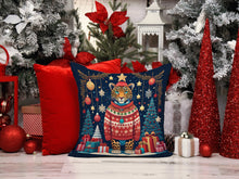 Load image into Gallery viewer, Leopard Christmas Fabric Decorative Pillow