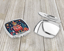 Load image into Gallery viewer, Leopard Christmas Compact Mirror – Stylish Purse Mirror with Artistic Covers