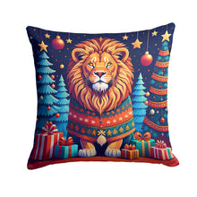Load image into Gallery viewer, Lion Christmas Throw Pillow - 14x14 Decorative Pillow – Art for Your Home &amp; Patio
