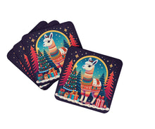 Load image into Gallery viewer, Llama Christmas Foam Coaster