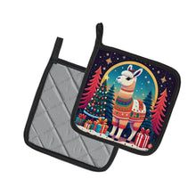 Load image into Gallery viewer, Llama Christmas Pot Holders - Set of 2 Decorative Kitchen Helpers | Made in the USA