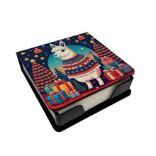 Load image into Gallery viewer, Llama Christmas PU Leather Note Paper Holder