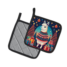 Load image into Gallery viewer, Llama Christmas Pot Holders - Set of 2 Decorative Kitchen Helpers | Made in the USA