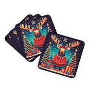 Load image into Gallery viewer, Moose Christmas Foam Coaster