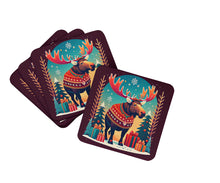 Load image into Gallery viewer, Moose Christmas Foam Coaster
