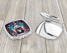 Load image into Gallery viewer, Panda Christmas Compact Mirror – Stylish Purse Mirror with Artistic Covers
