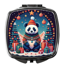 Load image into Gallery viewer, Panda Christmas Compact Mirror – Stylish Purse Mirror with Artistic Covers