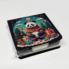 Load image into Gallery viewer, Panda Christmas PU Leather Note Paper Holder