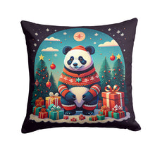 Load image into Gallery viewer, Panda Christmas Fabric Decorative Pillow