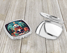 Load image into Gallery viewer, Panda Christmas Compact Mirror – Stylish Purse Mirror with Artistic Covers