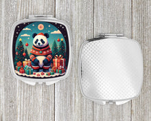 Load image into Gallery viewer, Panda Christmas Compact Mirror – Stylish Purse Mirror with Artistic Covers