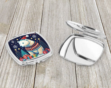 Load image into Gallery viewer, Polar Bear Christmas Compact Mirror – Stylish Purse Mirror with Artistic Covers