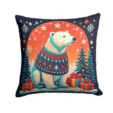 Load image into Gallery viewer, Polar Bear Christmas Fabric Decorative Pillow