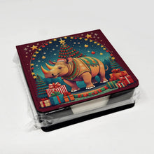 Load image into Gallery viewer, Rhinoceros Christmas PU Leather Note Paper Holder