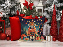 Load image into Gallery viewer, Tiger Christmas Fabric Decorative Pillow