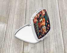 Load image into Gallery viewer, Tiger Christmas Compact Mirror – Stylish Purse Mirror with Artistic Covers