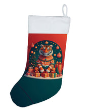 Load image into Gallery viewer, Tiger Christmas Christmas Stocking