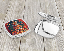 Load image into Gallery viewer, Tiger Christmas Compact Mirror – Stylish Purse Mirror with Artistic Covers