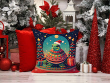 Load image into Gallery viewer, Turtle Christmas Throw Pillow - 14x14 Decorative Pillow – Art for Your Home &amp; Patio