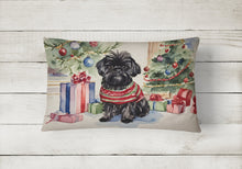 Load image into Gallery viewer, Affenpinscher Christmas Fabric Decorative Pillow