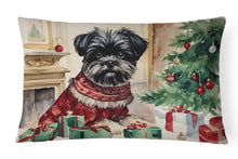 Load image into Gallery viewer, Affenpinscher Christmas Fabric Decorative Pillow