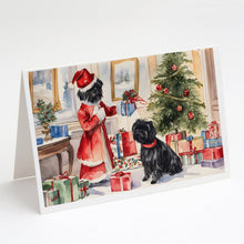 Load image into Gallery viewer, Affenpinscher Christmas Greeting Cards -  Blank Note Cards – 8-Pack of Artist-Designed Cards with Envelopes