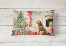 Load image into Gallery viewer, Airedale Terrier Christmas Fabric Decorative Pillow