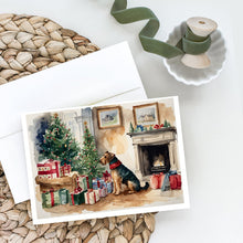 Load image into Gallery viewer, Airedale Terrier Christmas Greeting Cards -  Blank Note Cards – 8-Pack of Artist-Designed Cards with Envelopes