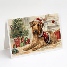 Load image into Gallery viewer, Airedale Terrier Christmas Greeting Cards -  Blank Note Cards – 8-Pack of Artist-Designed Cards with Envelopes