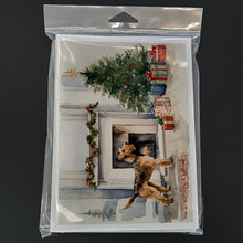 Load image into Gallery viewer, Airedale Terrier Christmas Greeting Cards -  Blank Note Cards – 8-Pack of Artist-Designed Cards with Envelopes