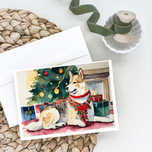 Load image into Gallery viewer, Akita Christmas Greeting Cards -  Blank Note Cards – 8-Pack of Artist-Designed Cards with Envelopes