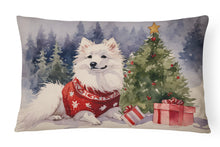 Load image into Gallery viewer, American Eskimo Christmas Fabric Decorative Pillow