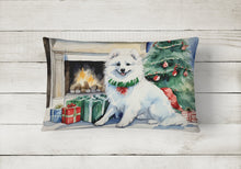Load image into Gallery viewer, American Eskimo Christmas Fabric Decorative Pillow