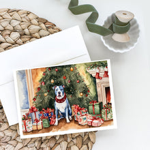 Load image into Gallery viewer, Pit Bull Terrier Christmas Greeting Cards -  Blank Note Cards – 8-Pack of Artist-Designed Cards with Envelopes