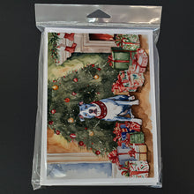 Load image into Gallery viewer, Pit Bull Terrier Christmas Greeting Cards -  Blank Note Cards – 8-Pack of Artist-Designed Cards with Envelopes