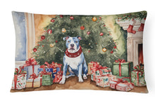 Load image into Gallery viewer, Pit Bull Terrier Christmas Fabric Decorative Pillow