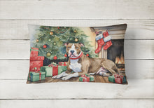 Load image into Gallery viewer, Pit Bull Terrier Christmas Fabric Decorative Pillow