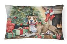 Load image into Gallery viewer, Pit Bull Terrier Christmas Fabric Decorative Pillow