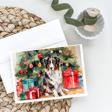 Load image into Gallery viewer, Australian Shepherd Christmas Greeting Cards -  Blank Note Cards – 8-Pack of Artist-Designed Cards with Envelopes