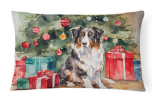 Load image into Gallery viewer, Australian Shepherd Christmas Fabric Decorative Pillow
