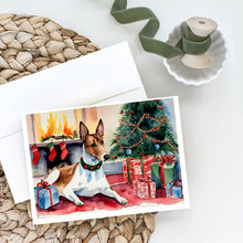 Load image into Gallery viewer, Basenji Christmas Greeting Cards -  Blank Note Cards – 8-Pack of Artist-Designed Cards with Envelopes