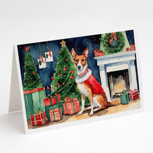 Load image into Gallery viewer, Basenji Christmas Greeting Cards -  Blank Note Cards – 8-Pack of Artist-Designed Cards with Envelopes