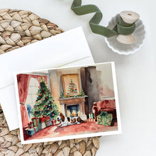 Load image into Gallery viewer, Basset Hound Christmas Greeting Cards -  Blank Note Cards – 8-Pack of Artist-Designed Cards with Envelopes