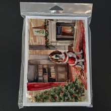 Load image into Gallery viewer, Basset Hound Christmas Greeting Cards -  Blank Note Cards – 8-Pack of Artist-Designed Cards with Envelopes