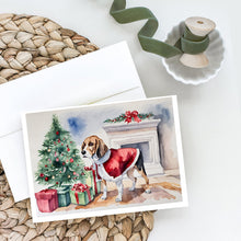 Load image into Gallery viewer, Beagle Christmas Greeting Cards -  Blank Note Cards – 8-Pack of Artist-Designed Cards with Envelopes