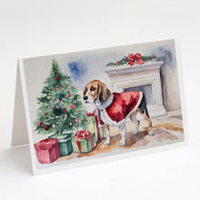 Load image into Gallery viewer, Beagle Christmas Greeting Cards -  Blank Note Cards – 8-Pack of Artist-Designed Cards with Envelopes