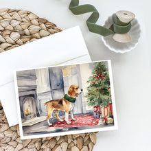 Load image into Gallery viewer, Beagle Christmas Greeting Cards -  Blank Note Cards – 8-Pack of Artist-Designed Cards with Envelopes